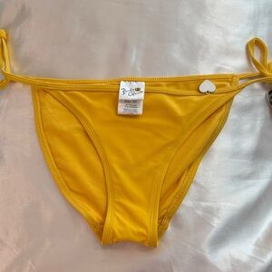 Body Glove Yellow Tie-Side Bikini Bottoms S